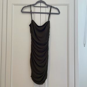 Princess Polly Green Ruched Mini Dress